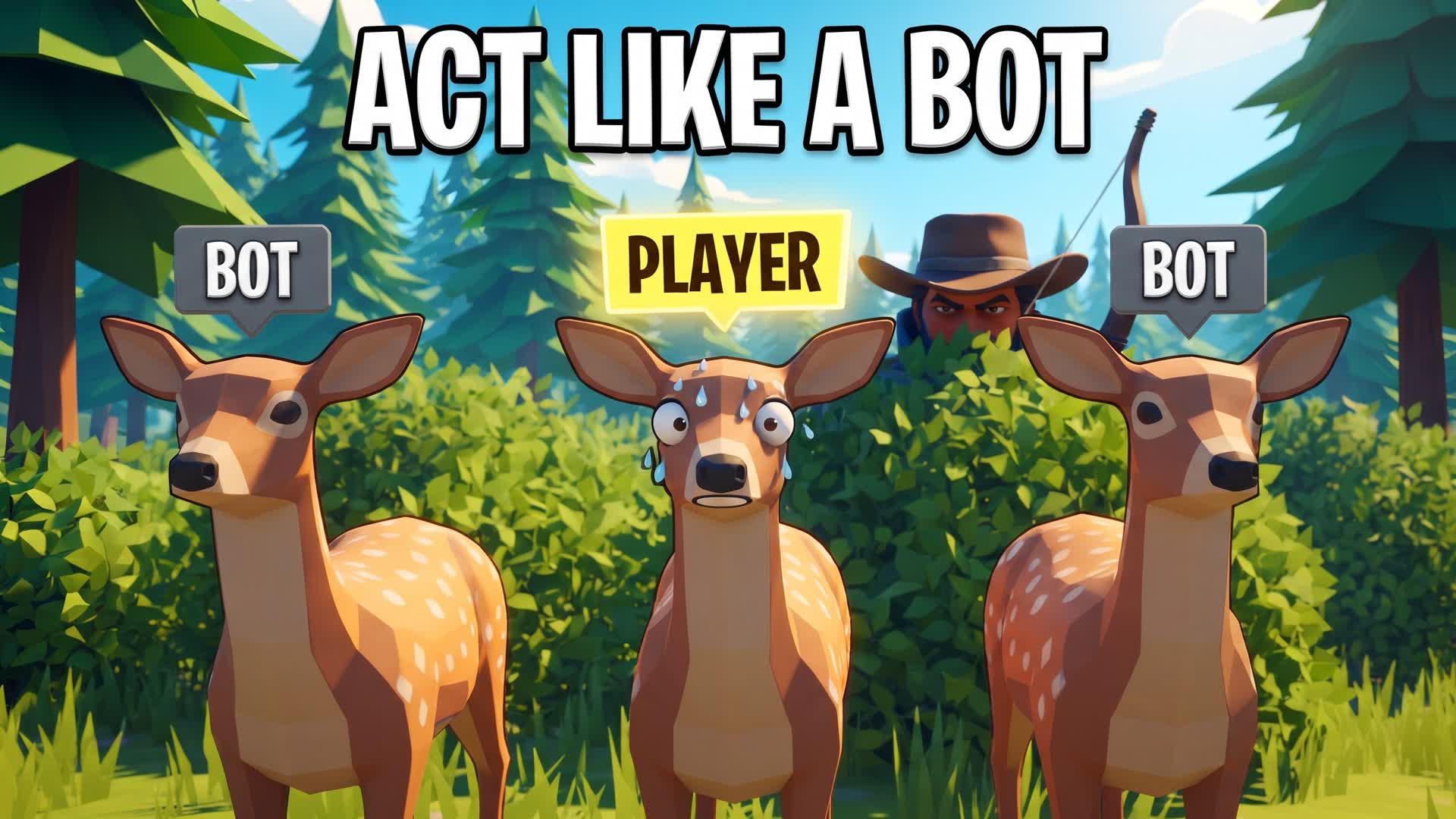 BOT OR NOT: Deer Hunt β Fortnite Creative map