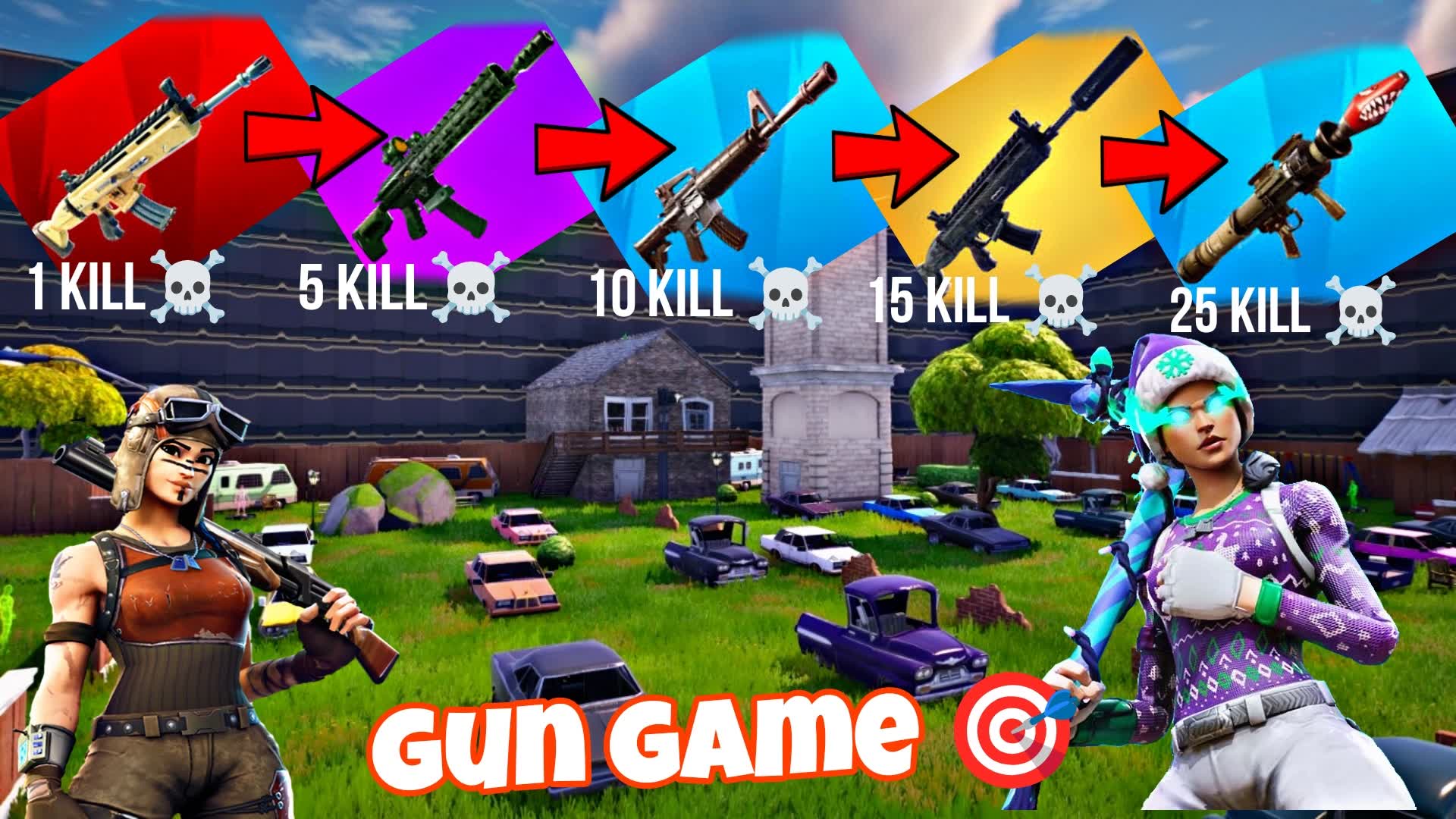 GUN GAME — Fortnite Creative map
