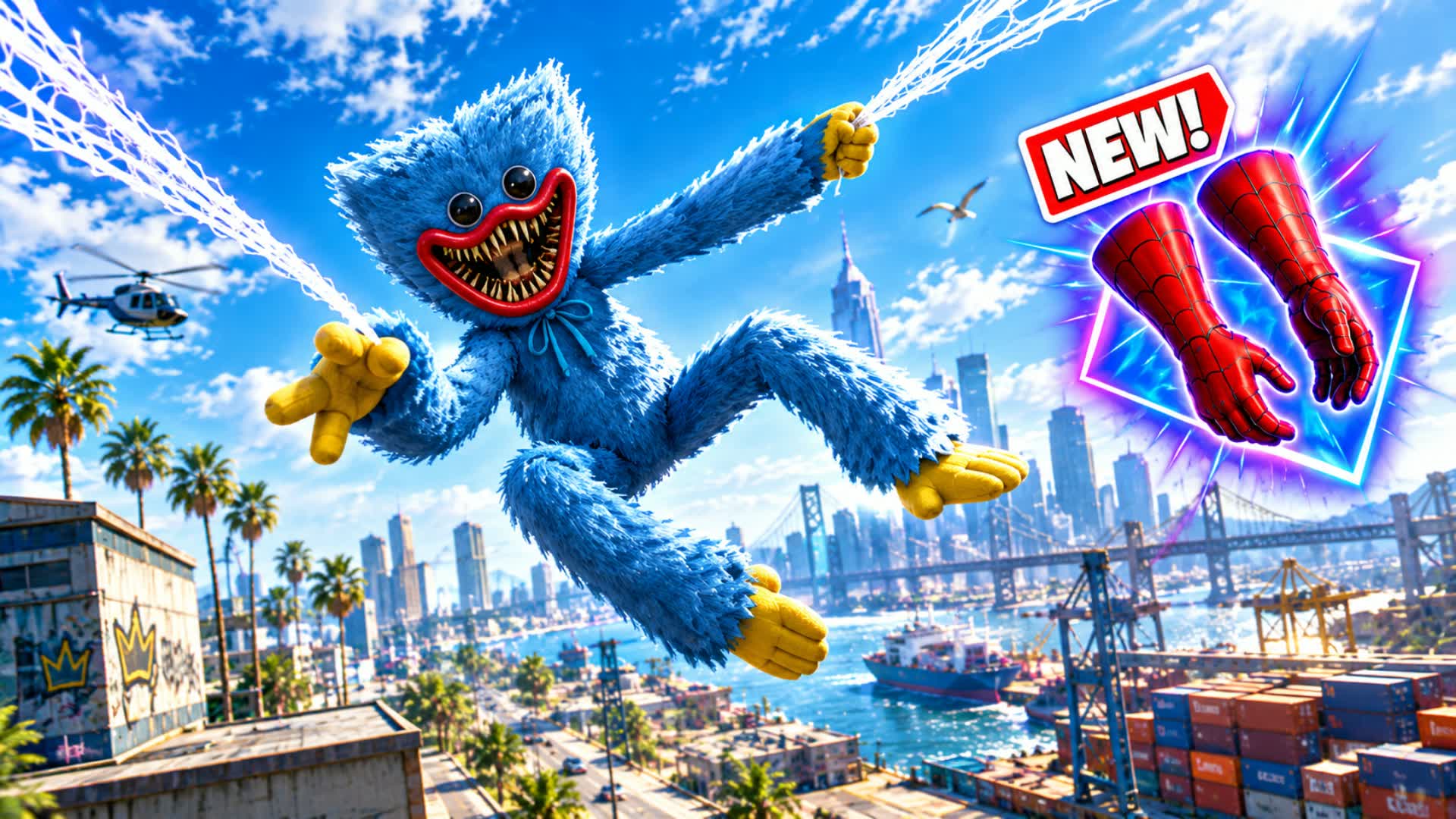🎯CITY SPIDER GUN GAME UNC😎 — Fortnite Creative map