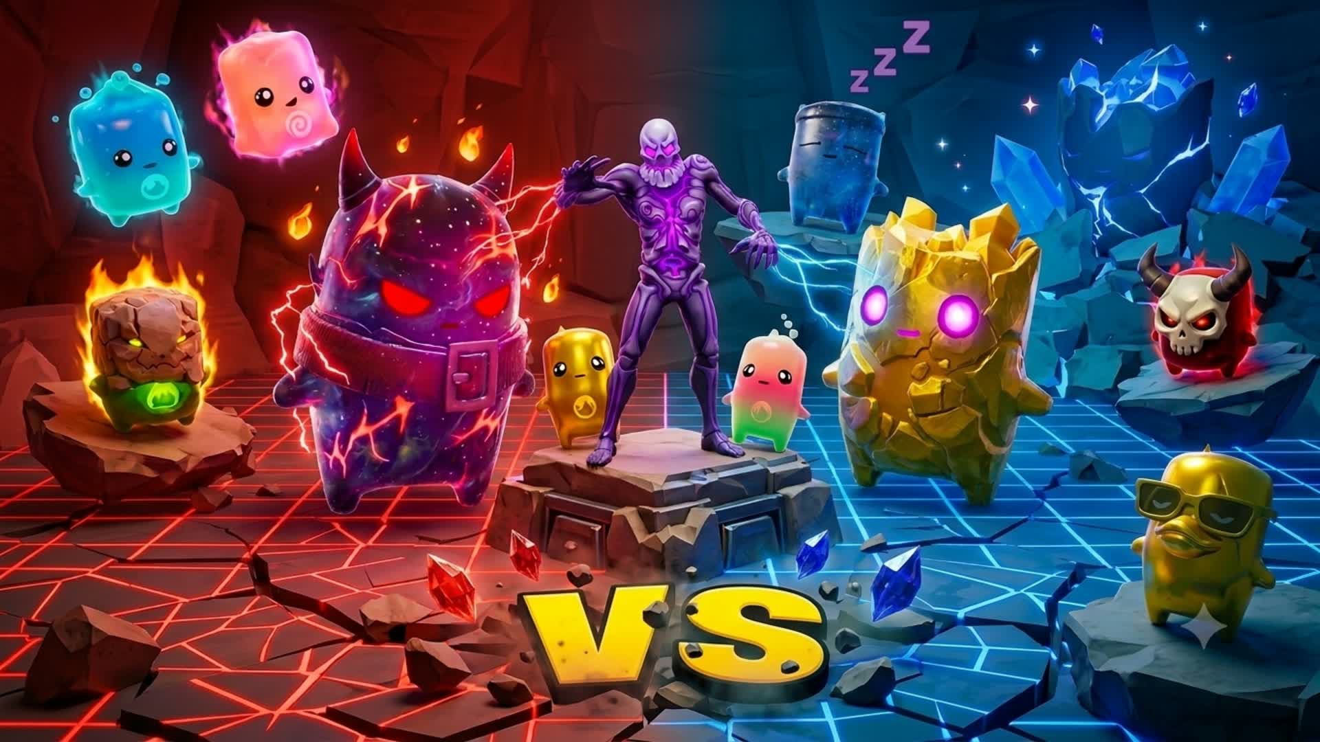 RED VS BLUE MEGA UNC START β Fortnite Creative map