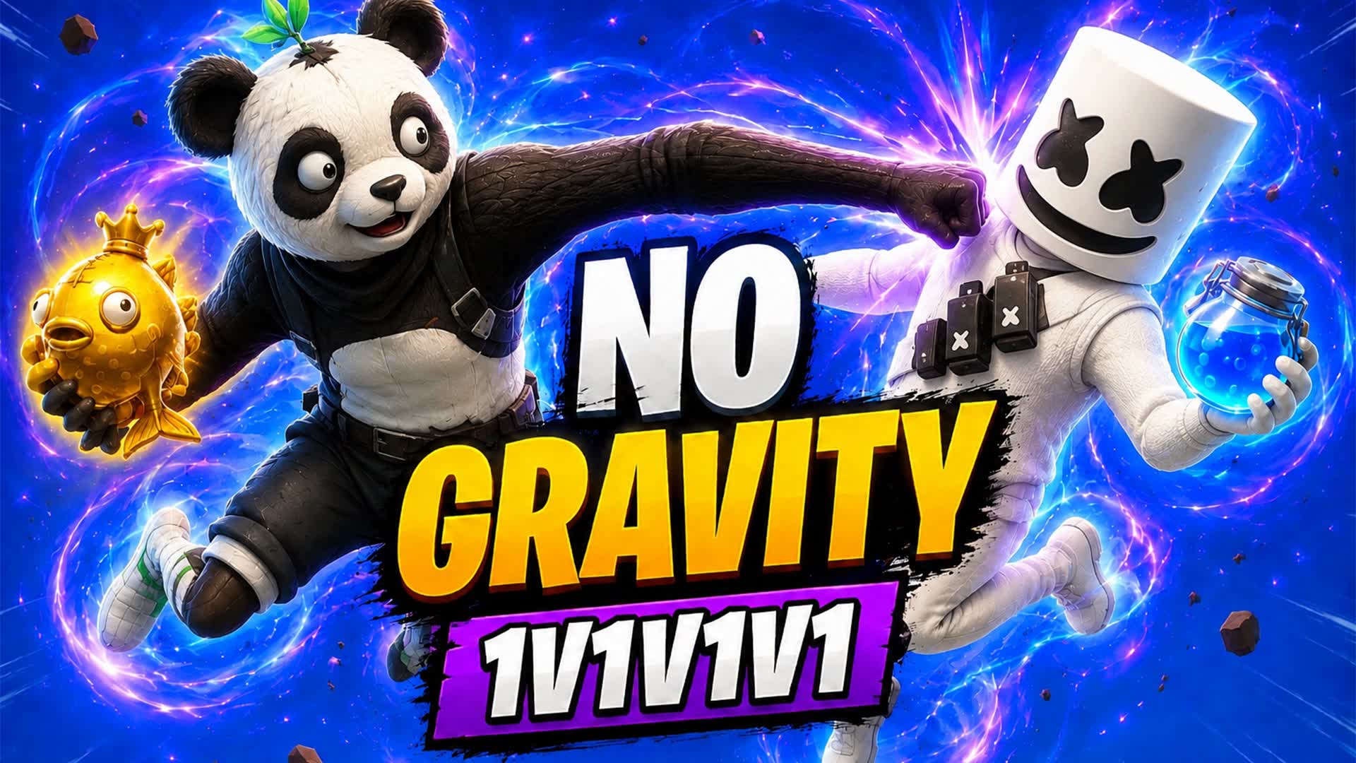 NO GRAVITY 1V1V1 - MYSTERY BOX 🎁 — Fortnite Creative map