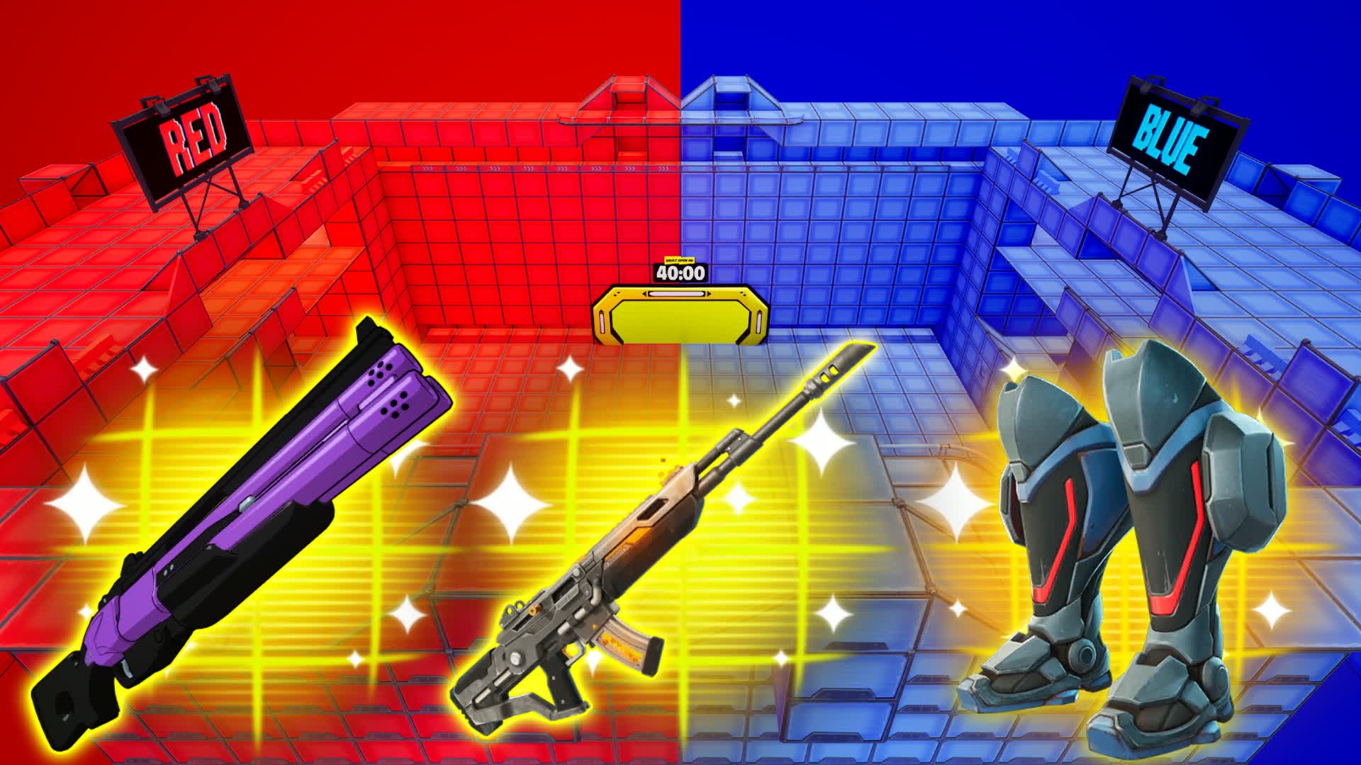 CRAZY RED V BLUE π΄π΅ β Fortnite Creative map