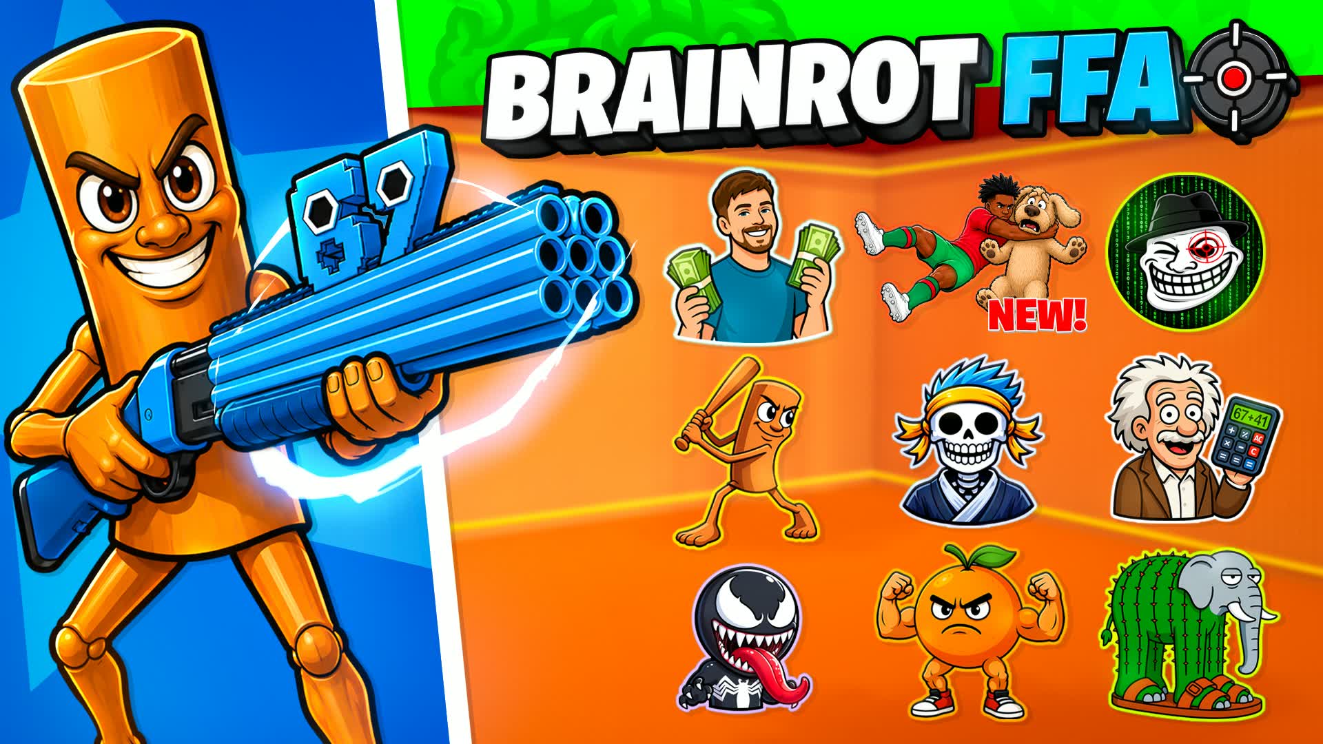 1v1v1 Brainrot Box PvP β Fortnite Creative map
