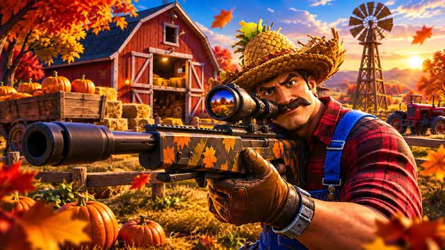 🍂Autumn Farm Gun Game🌽 — Fortnite Creative map