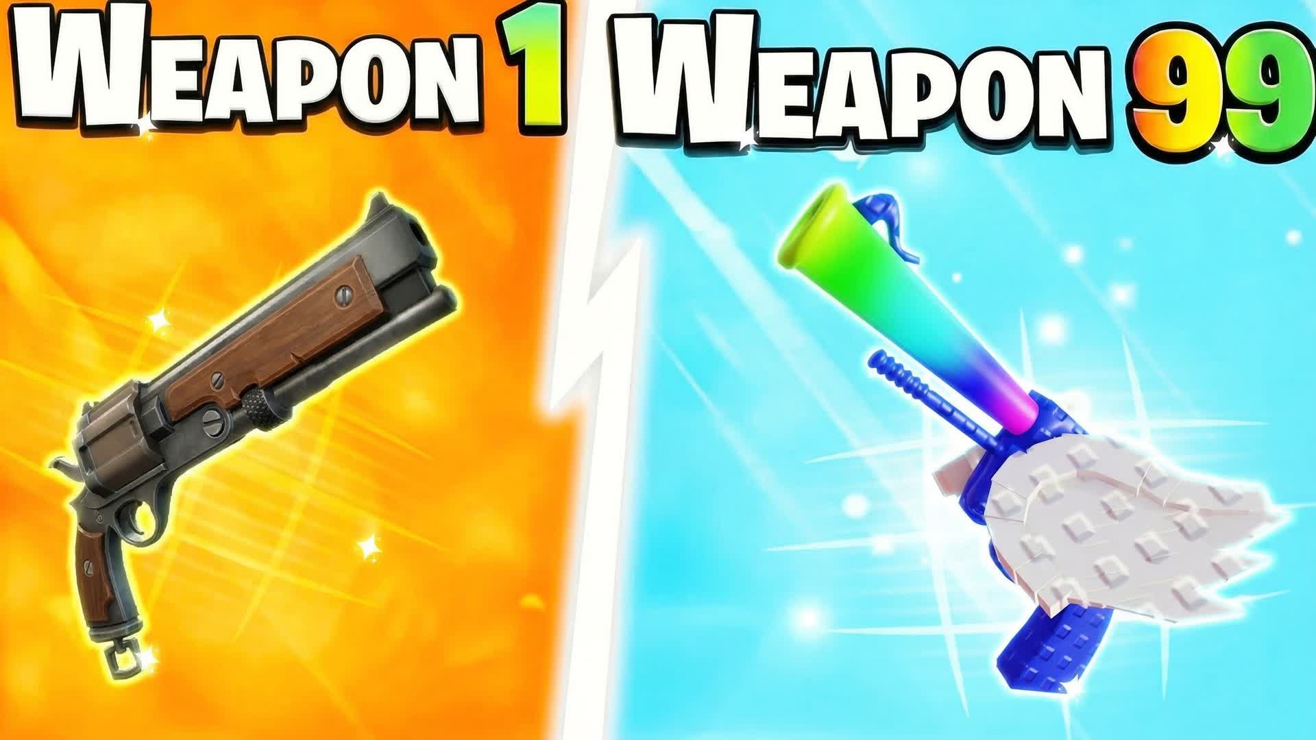 CRAZY FUN GUN GAME 🔫 — Fortnite Creative map