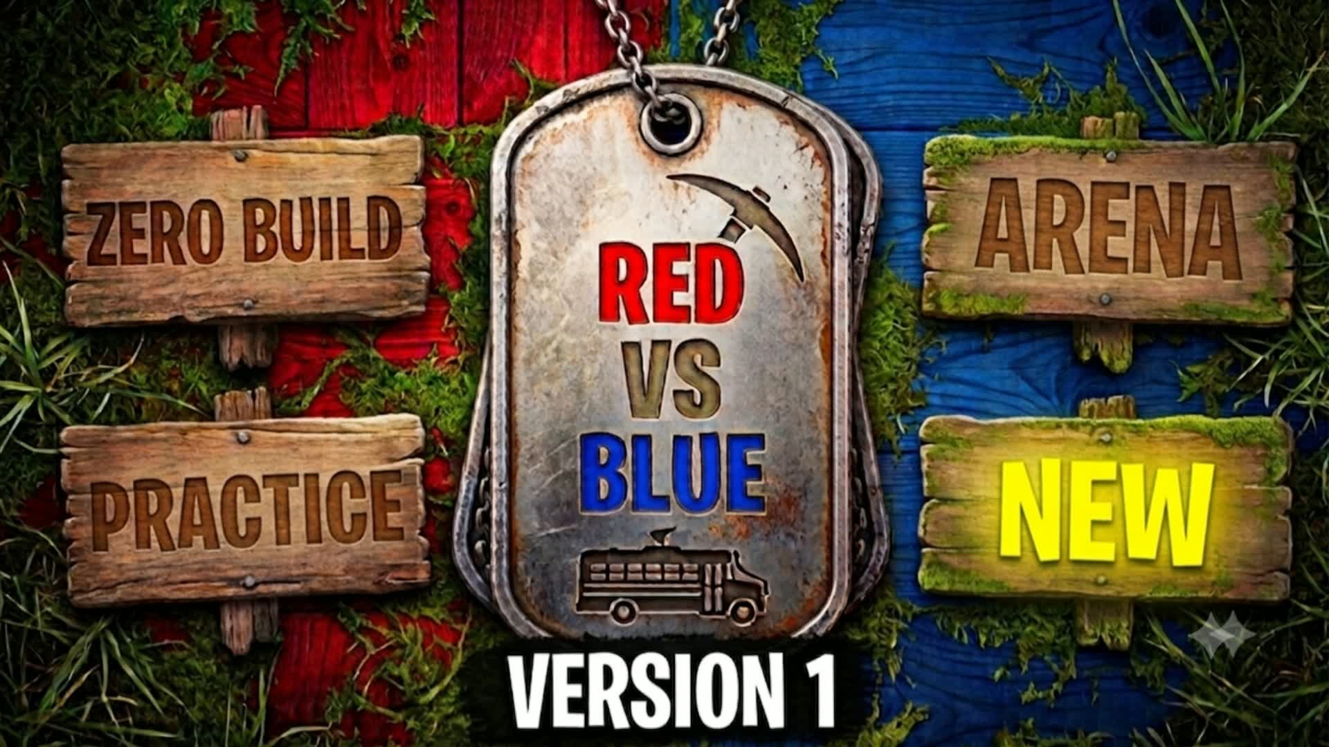 RED VS BLUE : Old School Arena Control — Fortnite Creative map