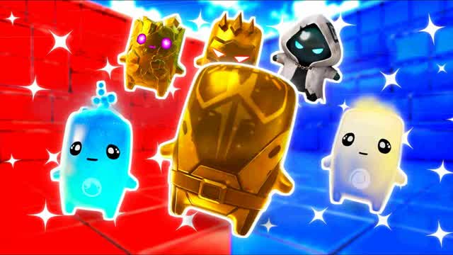 BLUE VS RED CHAOS TITAN π΅π΄ β Fortnite Creative map