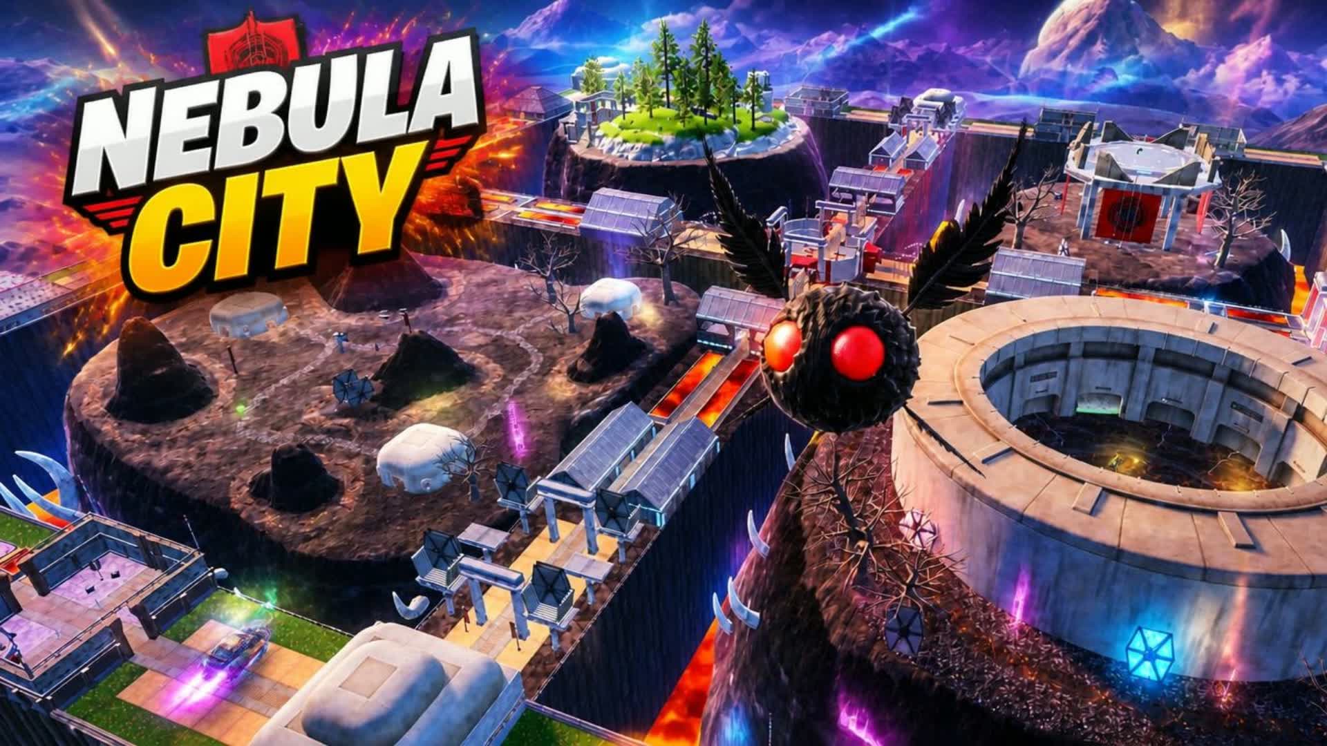 NEBULA CITY โ Fortnite Creative map