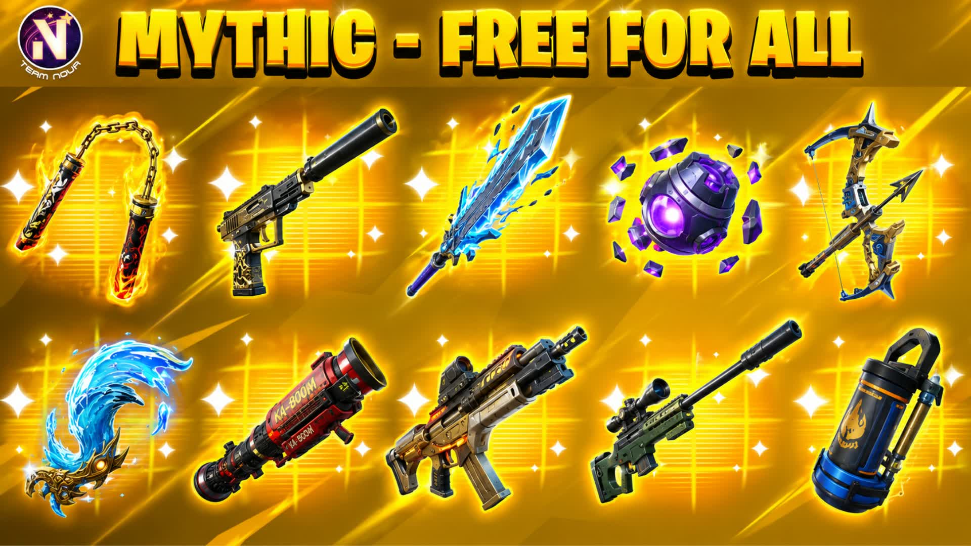 🌟MYTHICS - FREE FOR ALL🌟 — Fortnite Creative map