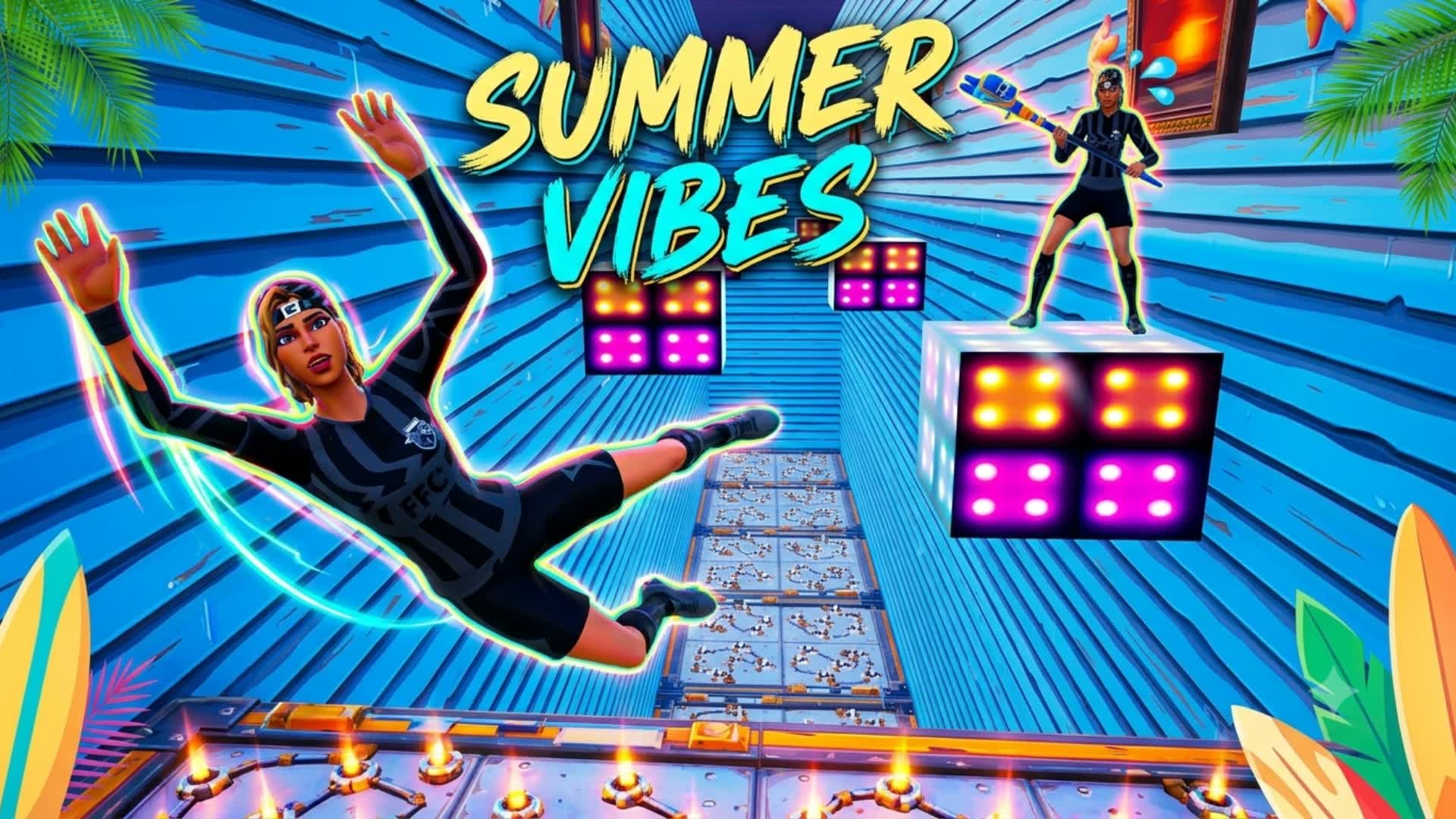 Summer Vibes Deathrun — Fortnite Creative map