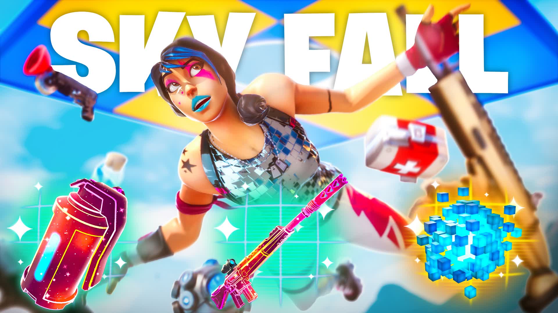 SKY FALL - FREE FOR ALL β Fortnite Creative map