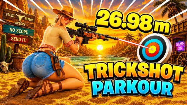 ๐ค ๐ต WILD WEST TRICKSHOT PARKOUR BEST ๐ฏ โ Fortnite Creative map