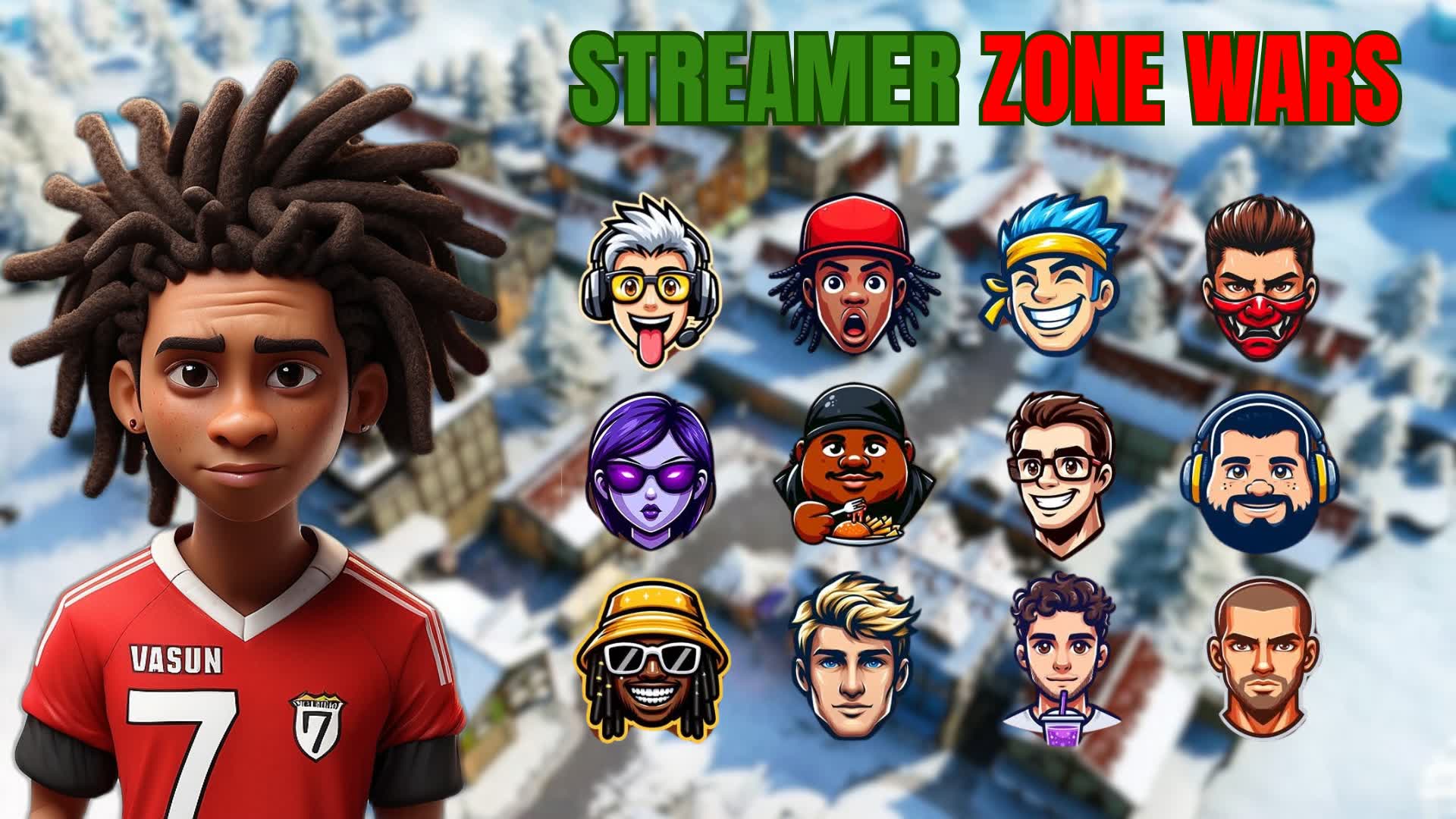 STREAMER ZONE WARS — Fortnite Creative map