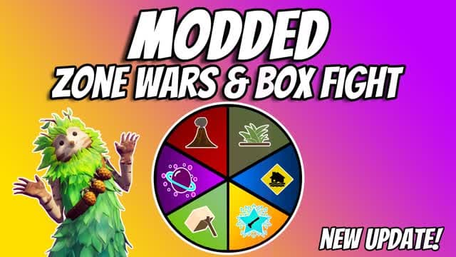 Modded Zone Wars & Box Fight — Fortnite Creative map