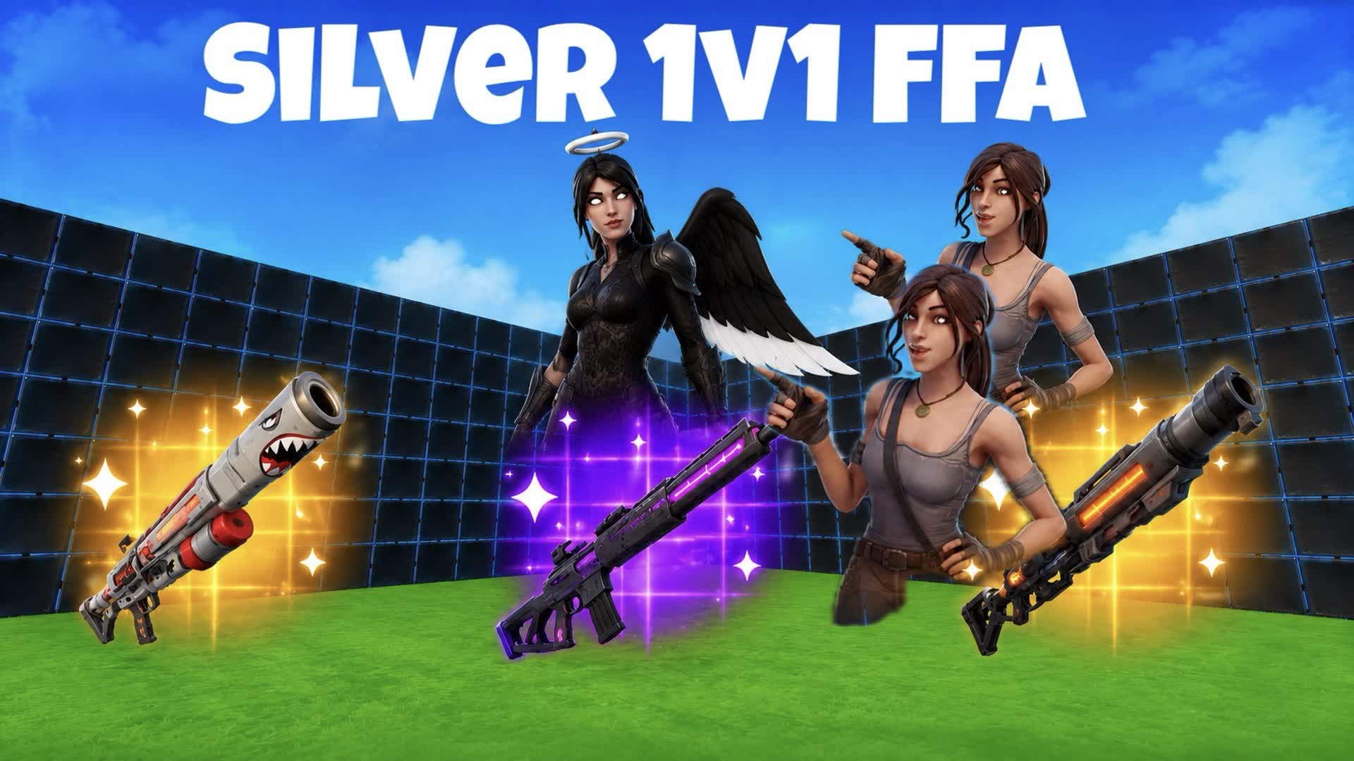 Silver 1v1 FFA — Fortnite Creative map
