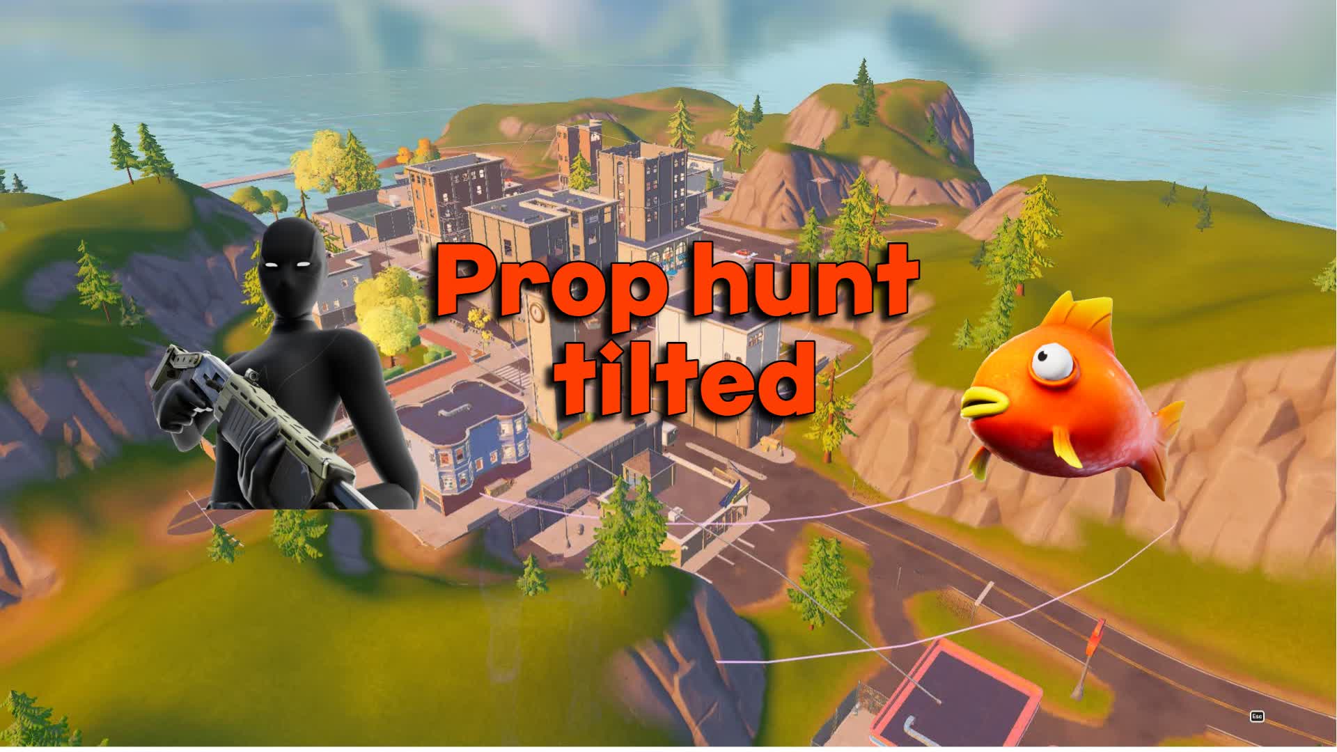 HIDE AND SEEK TILTED TOWERS — Fortnite Creative map