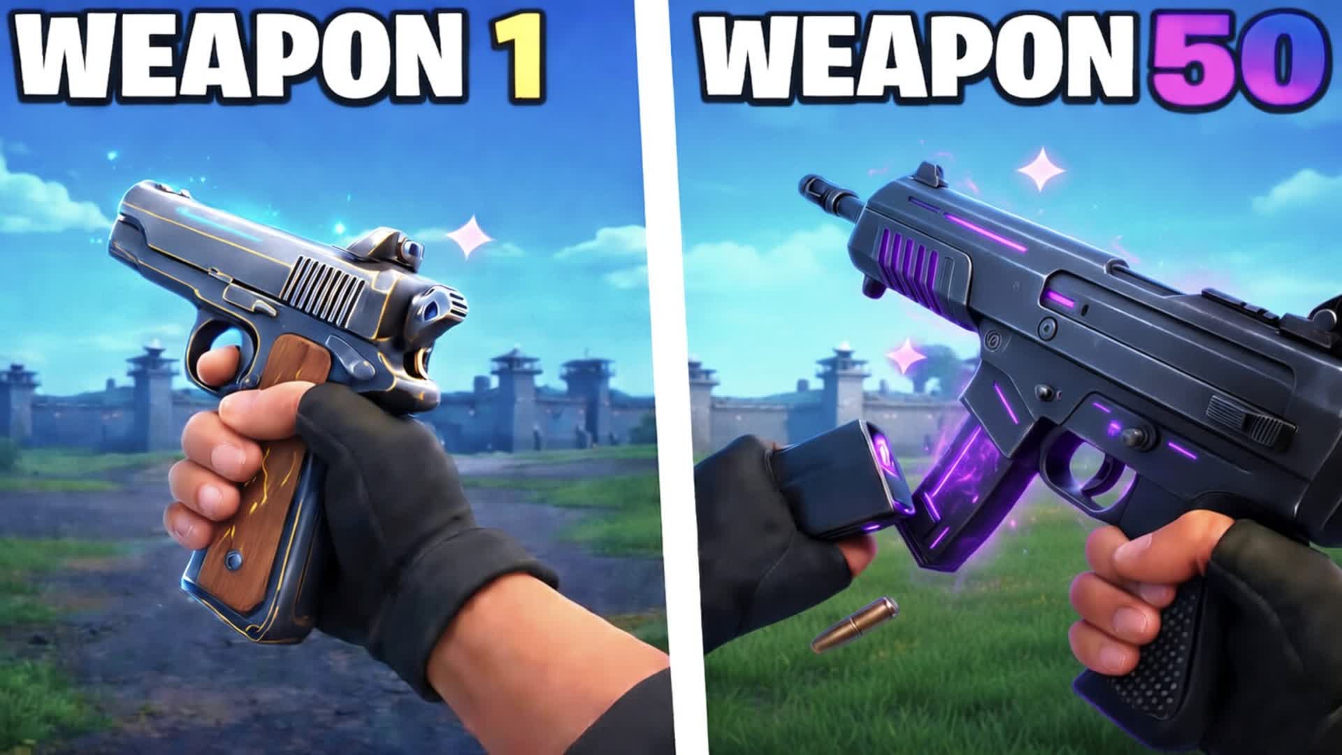 PRISON GUN GAME - FIRST PERSON β Fortnite Creative map