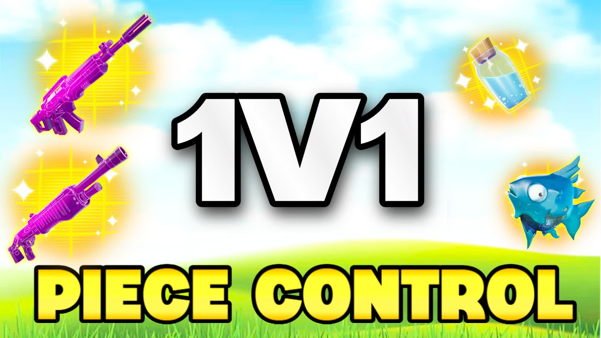 1v1 Piece Control — Fortnite Creative map