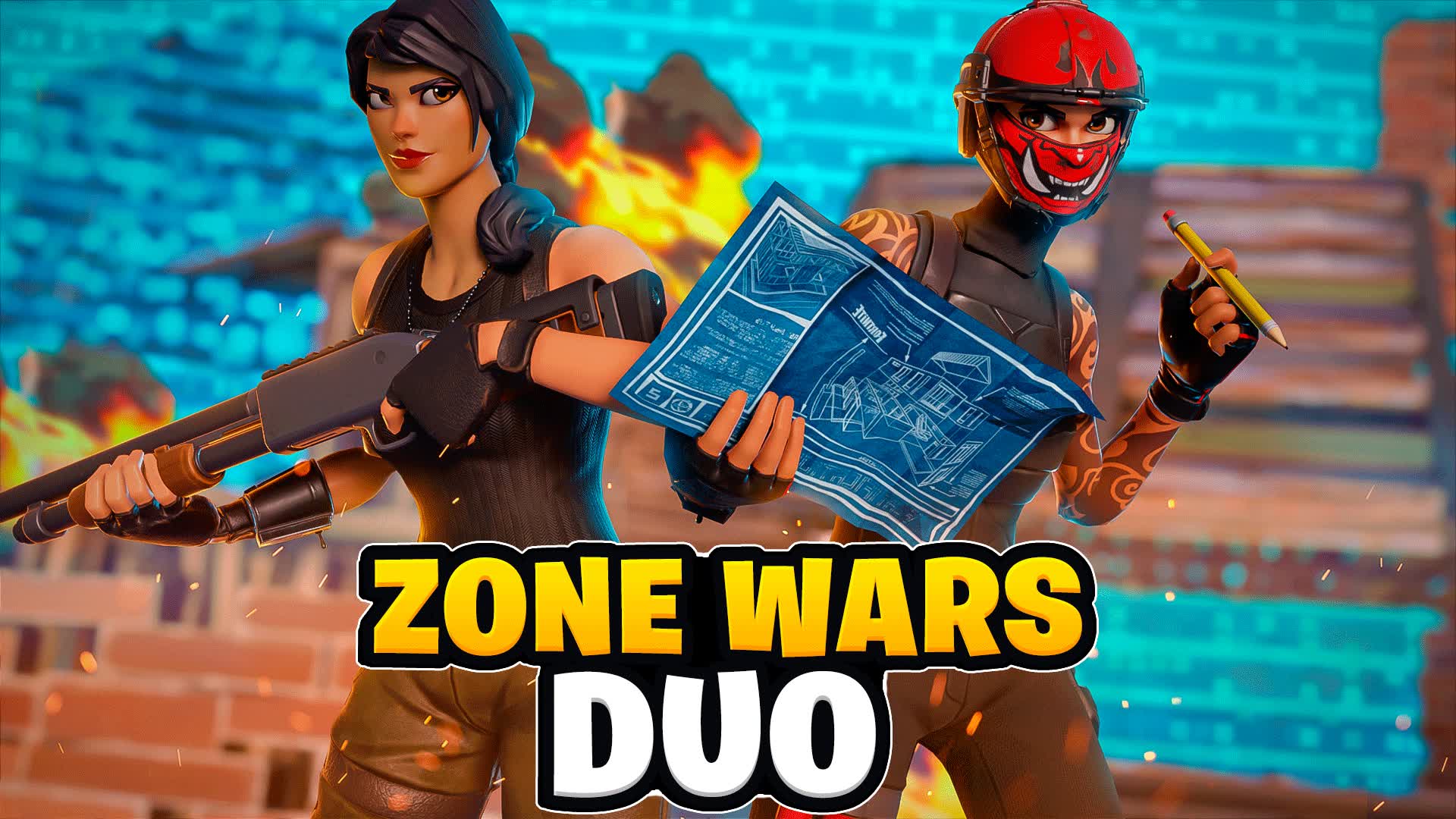 🌀Zone Wars Duo🌀 — Fortnite Creative map