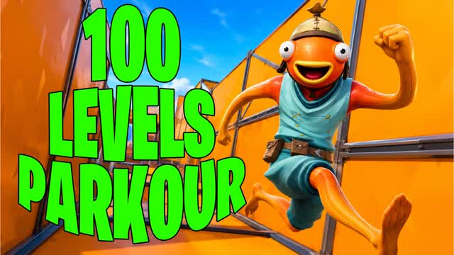 😎100 Levels Easy Parkour — Fortnite Creative map