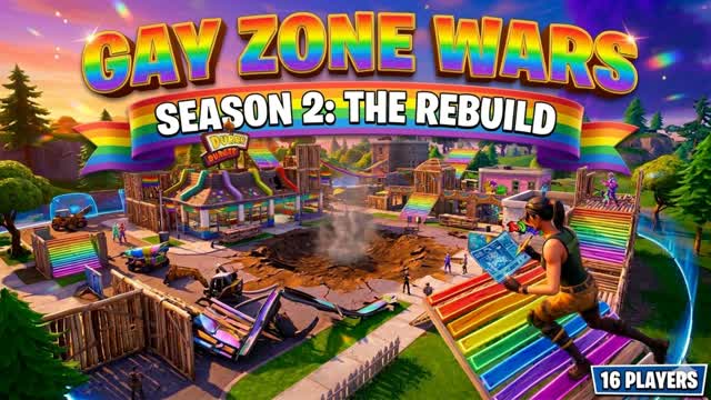 Gay Zone wars — Fortnite Creative map