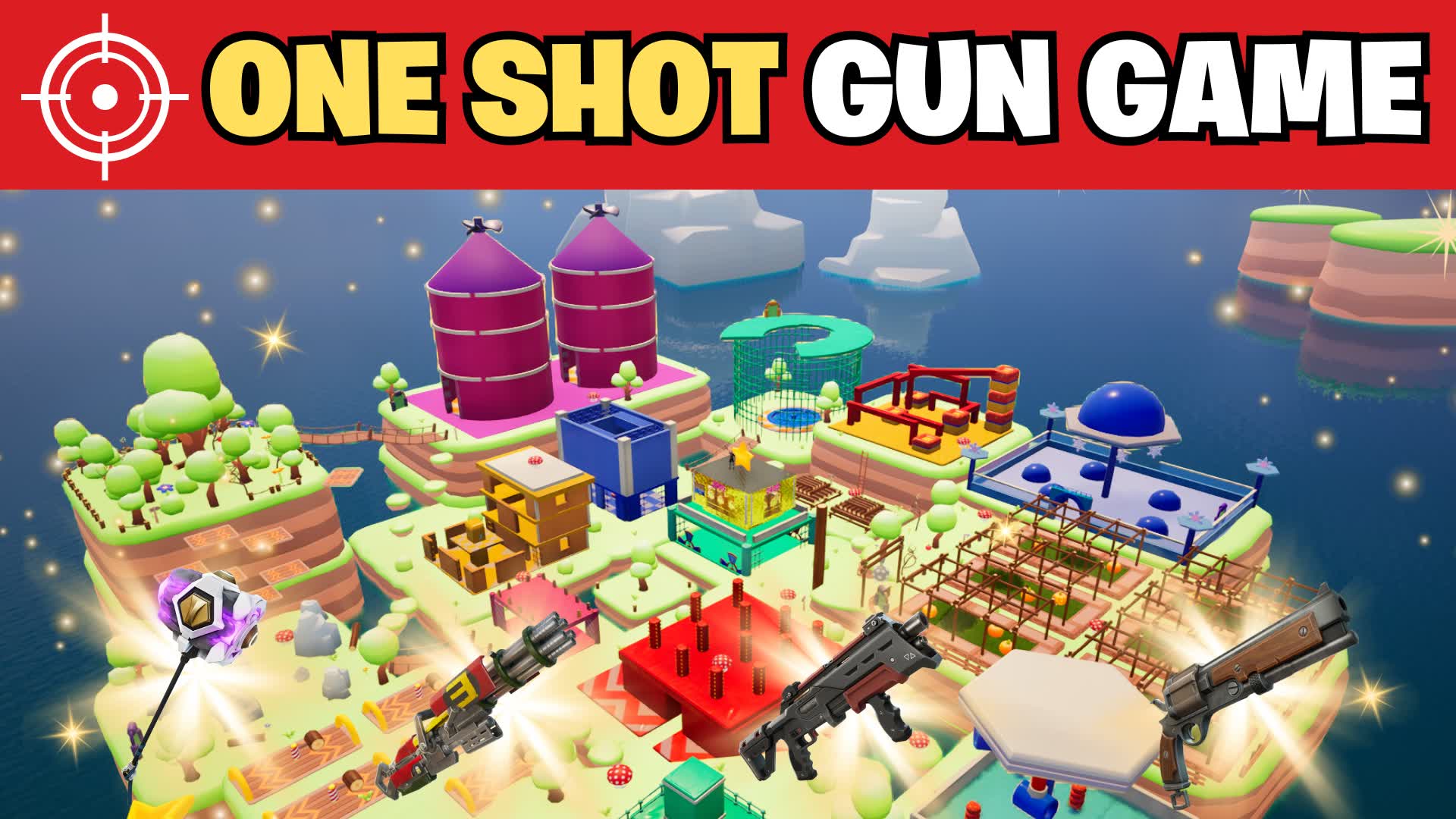 ONE SHOT GUN GAME RANDOM — Fortnite Creative map