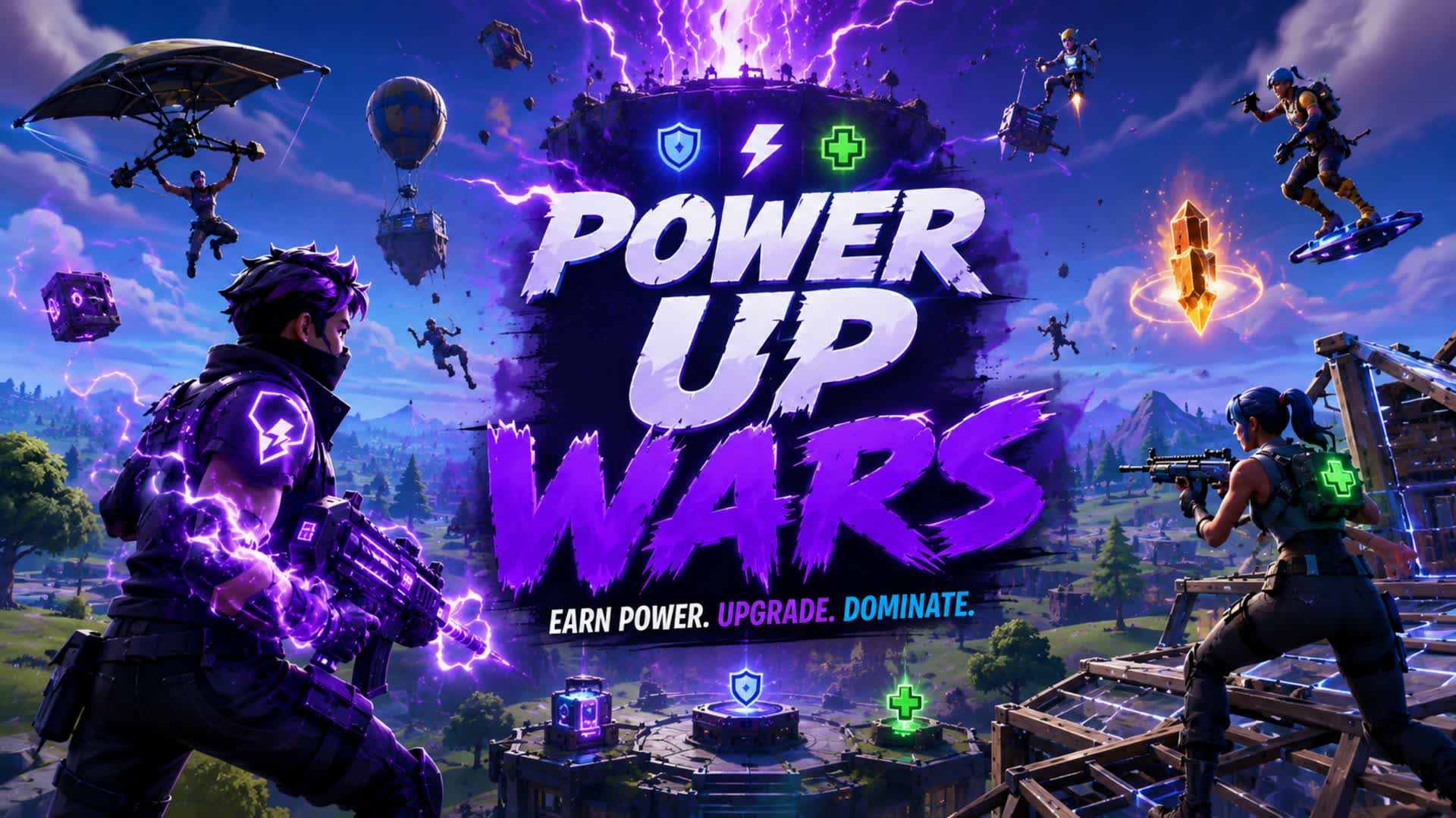 POWER UP WARS — Fortnite Creative map