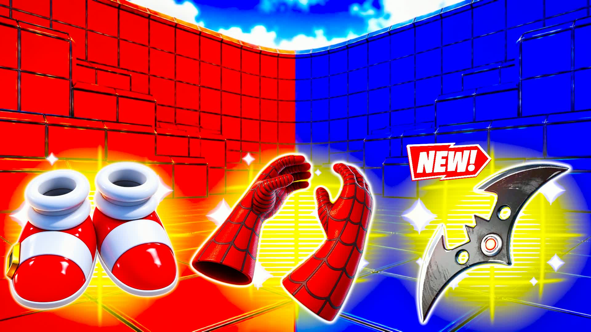 RED VS BLUE SPRINT TO THE END π΅π΄ β Fortnite Creative map
