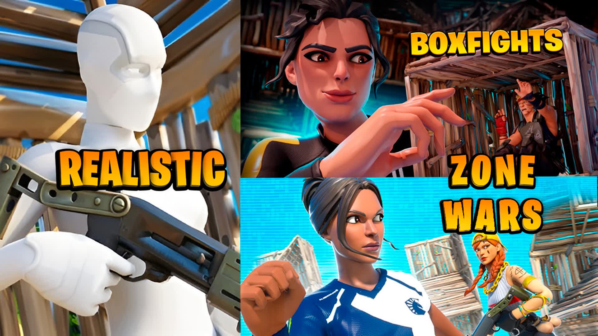 BOX x REALISTIC x ZONE WARS — Fortnite Creative map
