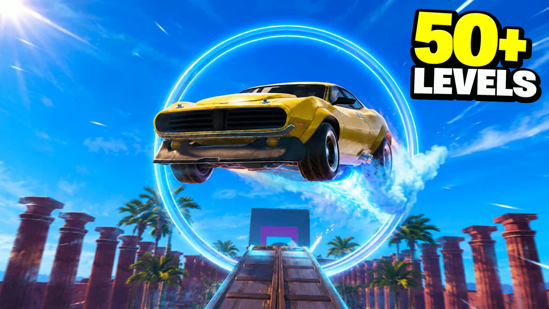 Car deathrun 50+ levels السيارات 🚗 — Fortnite Creative map