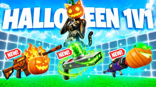 👻Halloween 1v1 ffa all guns & car arena — Fortnite Creative map