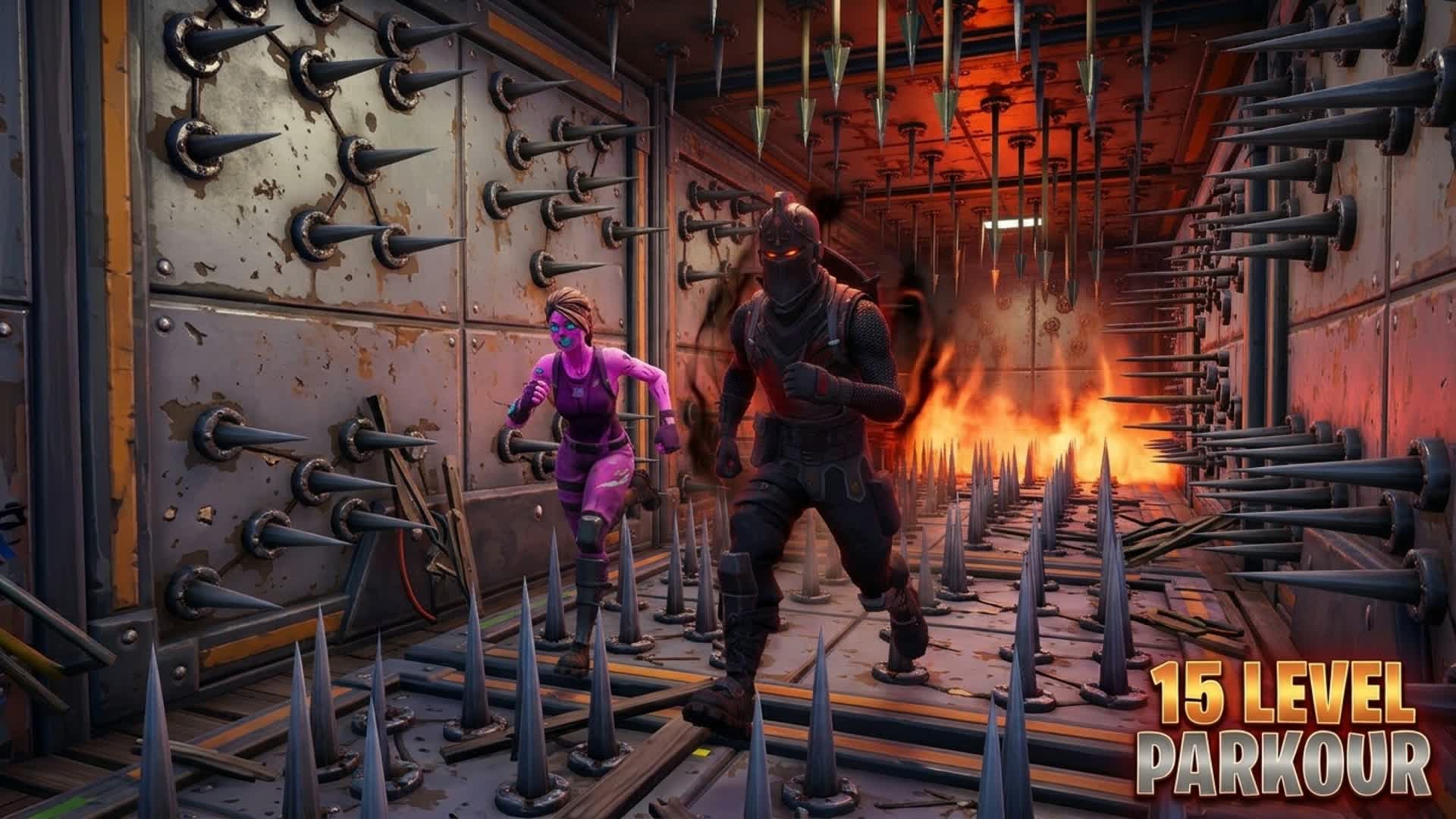 🔥Color Parkour 15 Levels Speedrun 3767 — Fortnite Creative map