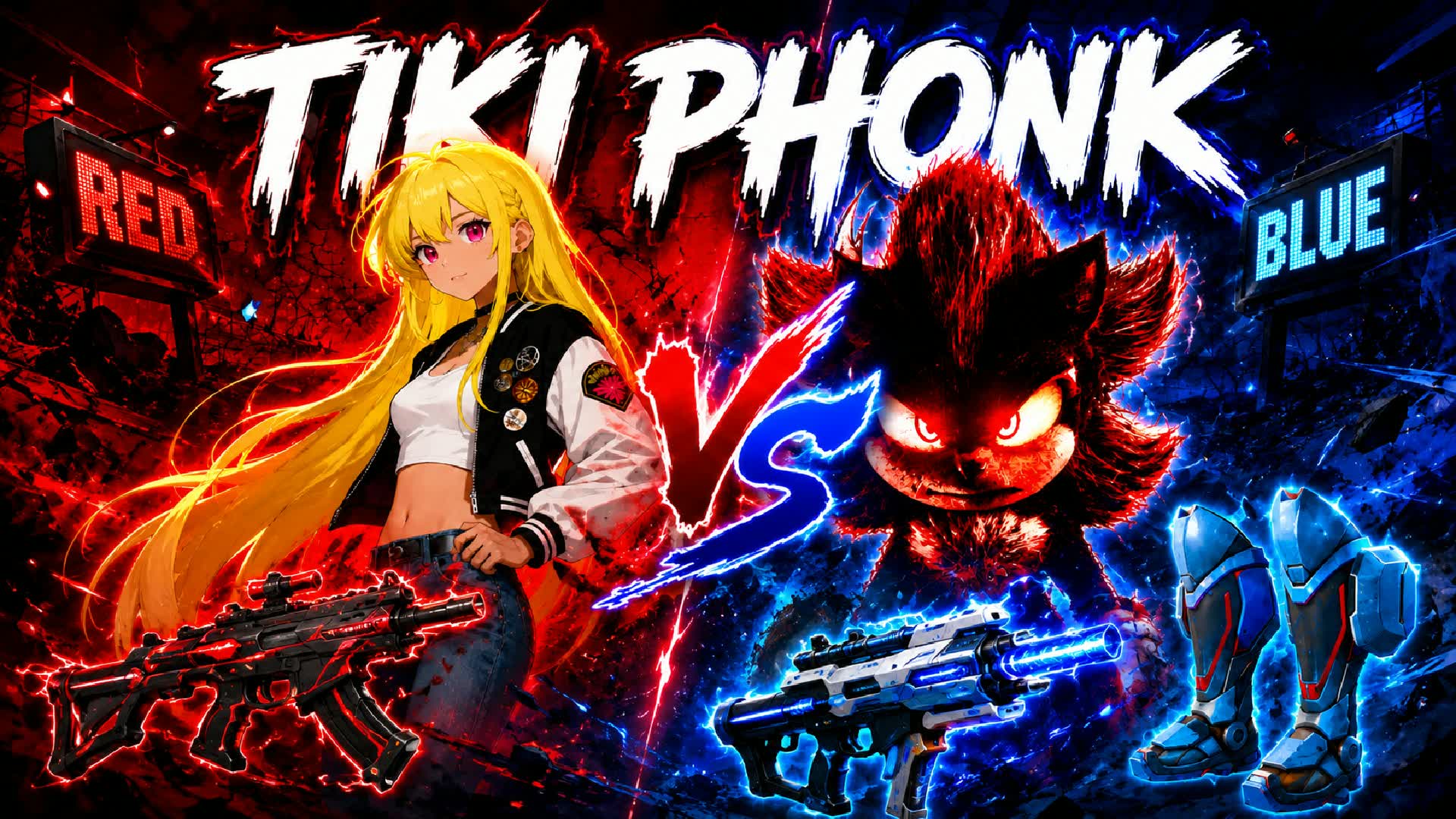 TIKI PHONK RED VS BLUE π΄π΅ β Fortnite Creative map