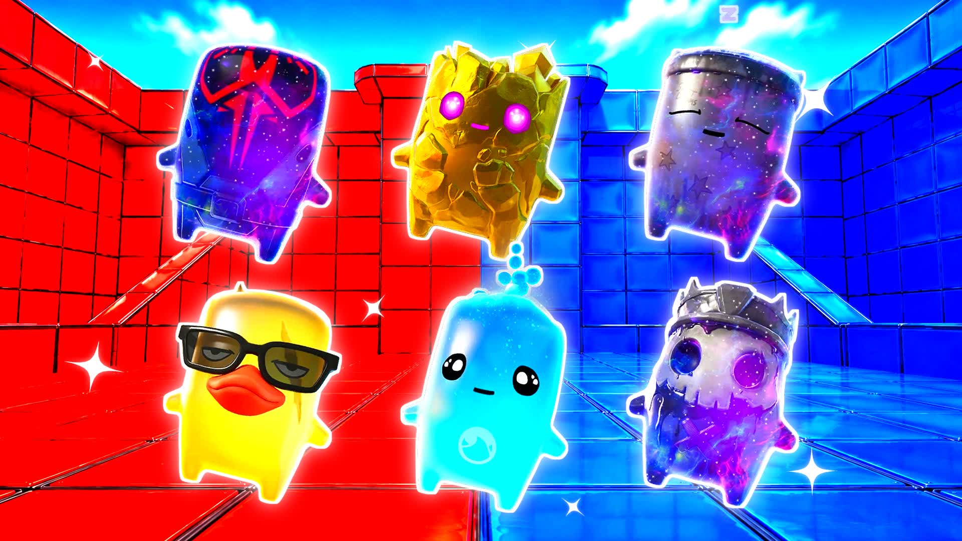 RED VS BLUE SUNBURST ROAR π΄π΅ β Fortnite Creative map