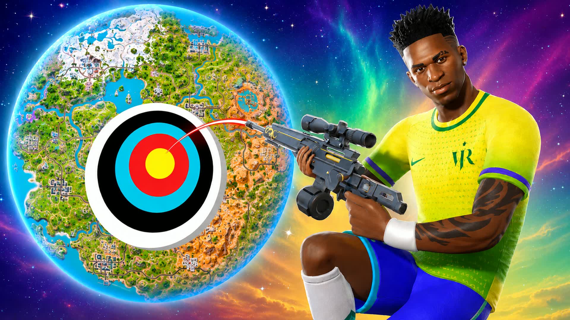 MASTER TRICKSHOT PARKOUR🎯 VINI JR — Fortnite Creative map