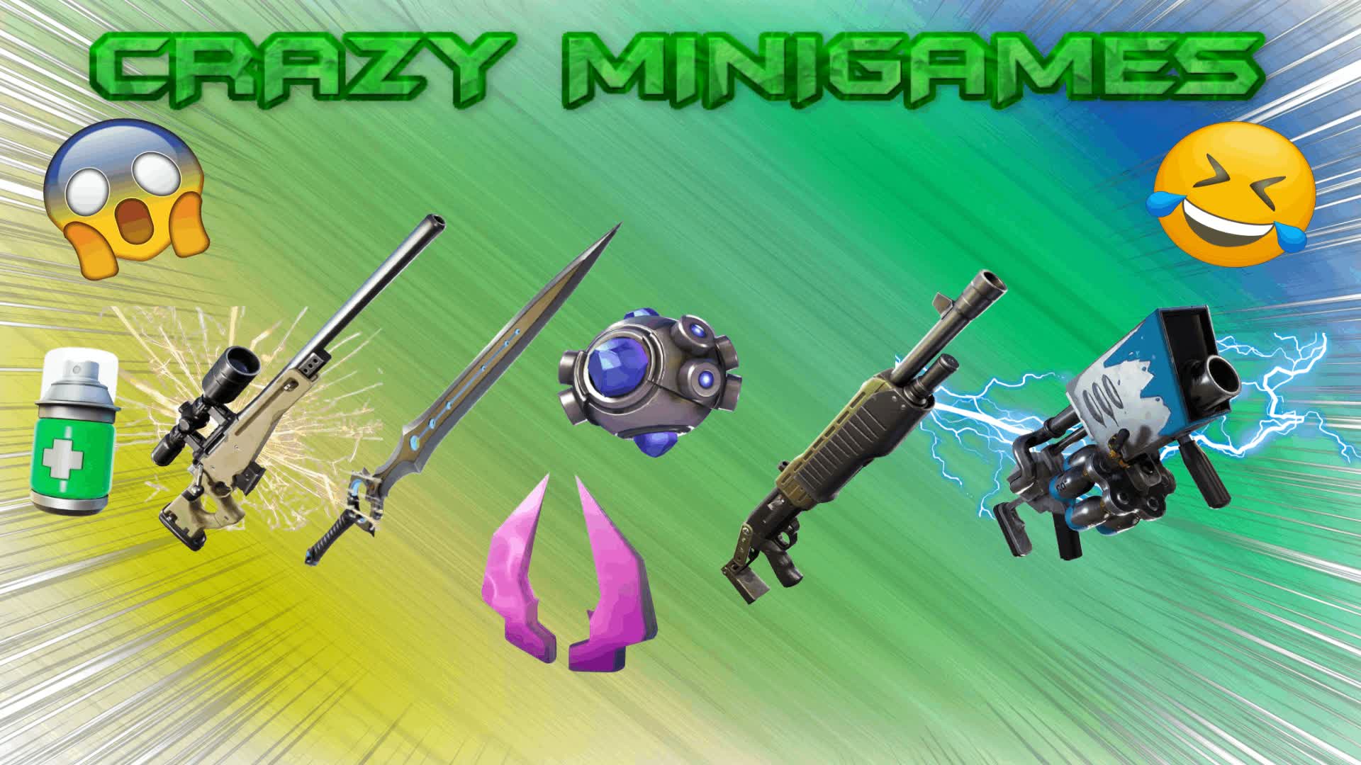 🎁CRAZY MINIGAMES🎁 — Fortnite Creative map