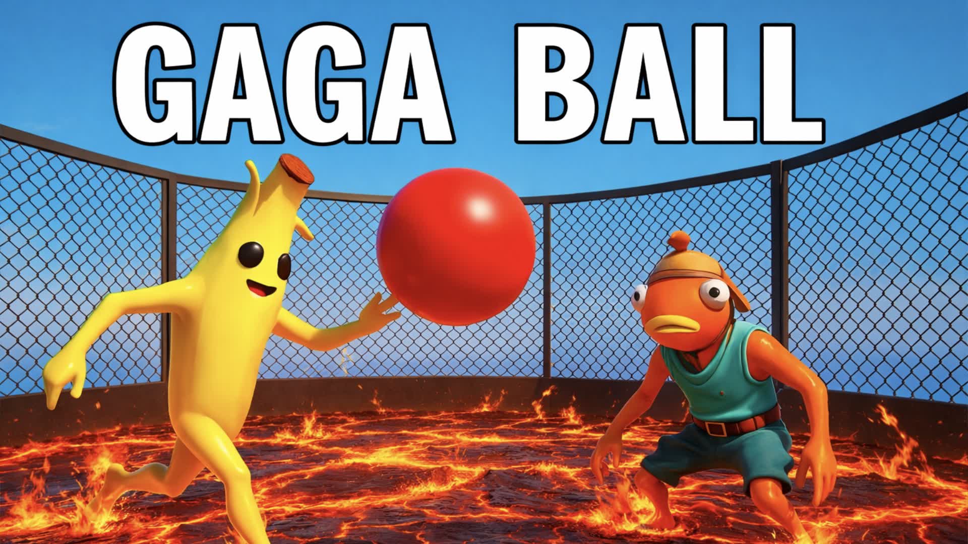 GAGA BALL ๐๐ด FLOOR IS LAVA Party Game โ Fortnite Creative map