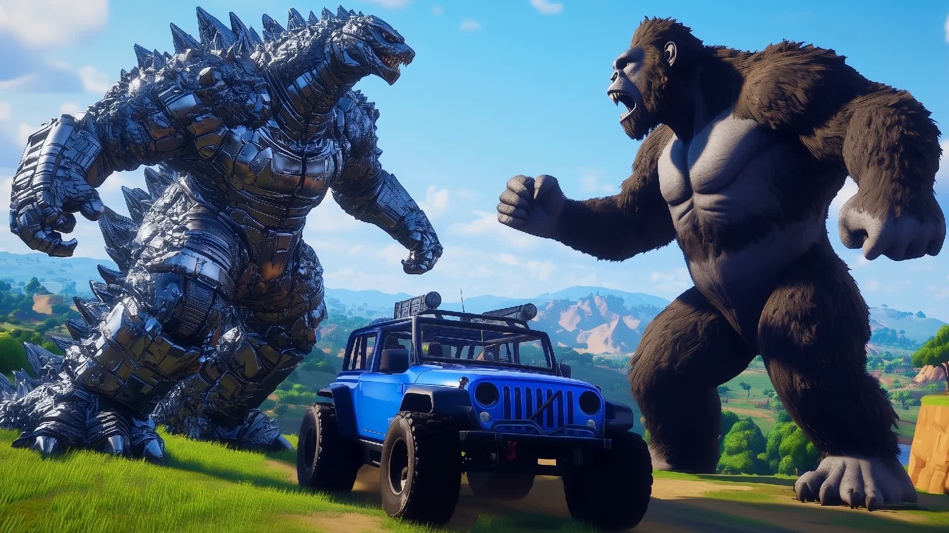 MECHAZILLA VS KONG - OPEN WORLD — Fortnite Creative map