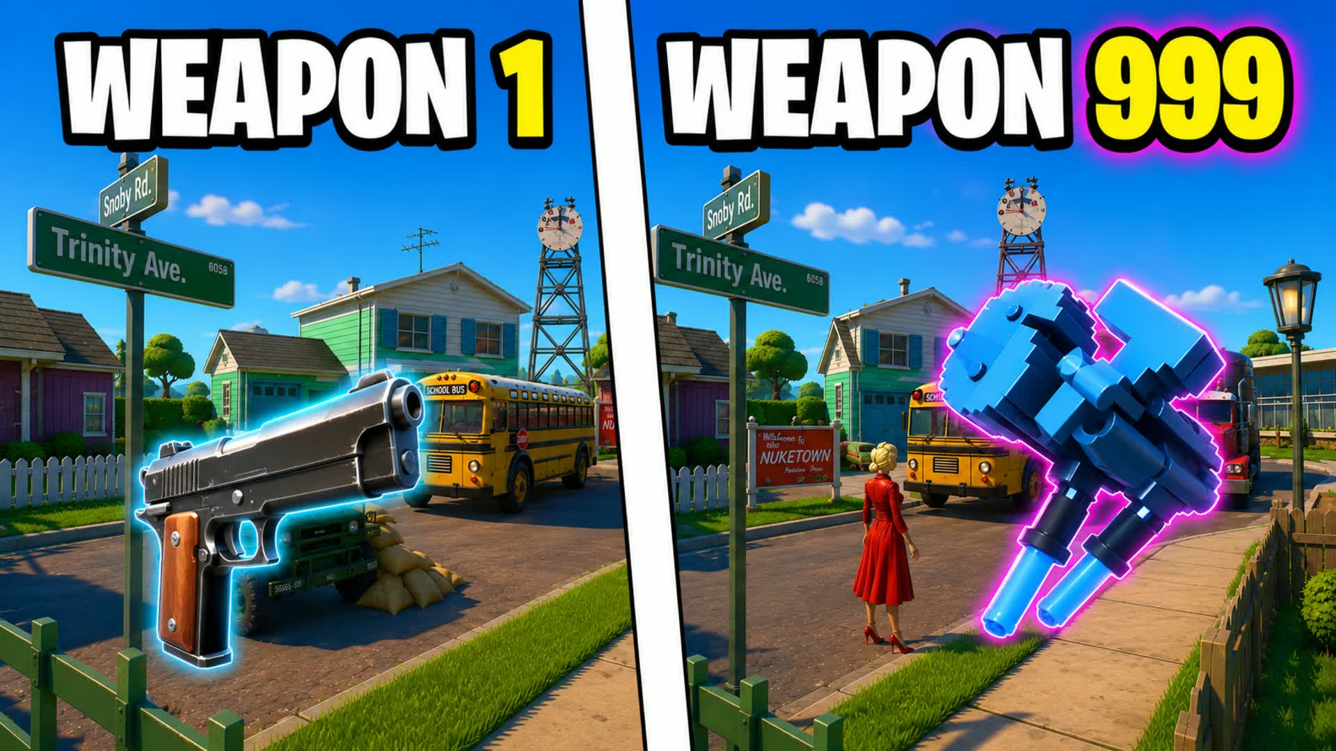 NUKETOWN GUN GAME π« ONE SHOT β Fortnite Creative map