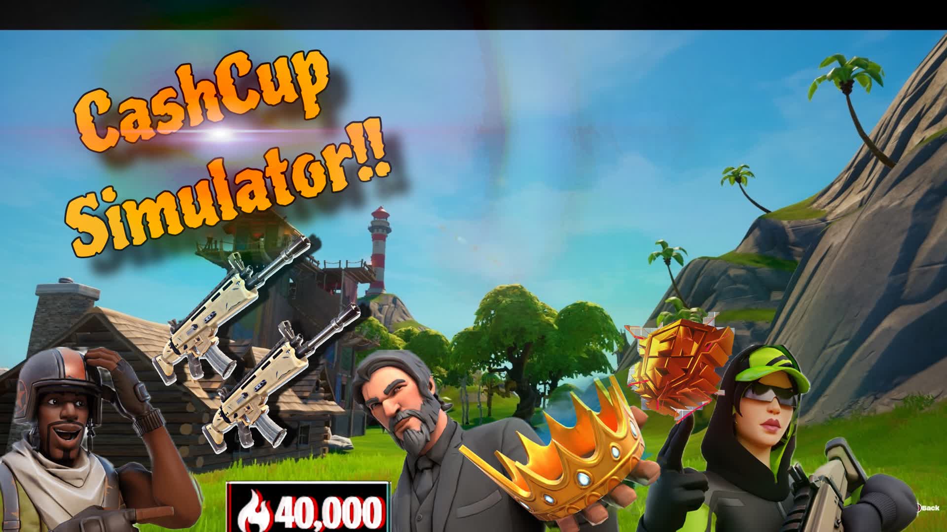 Cash Cup Simulator — Fortnite Creative map