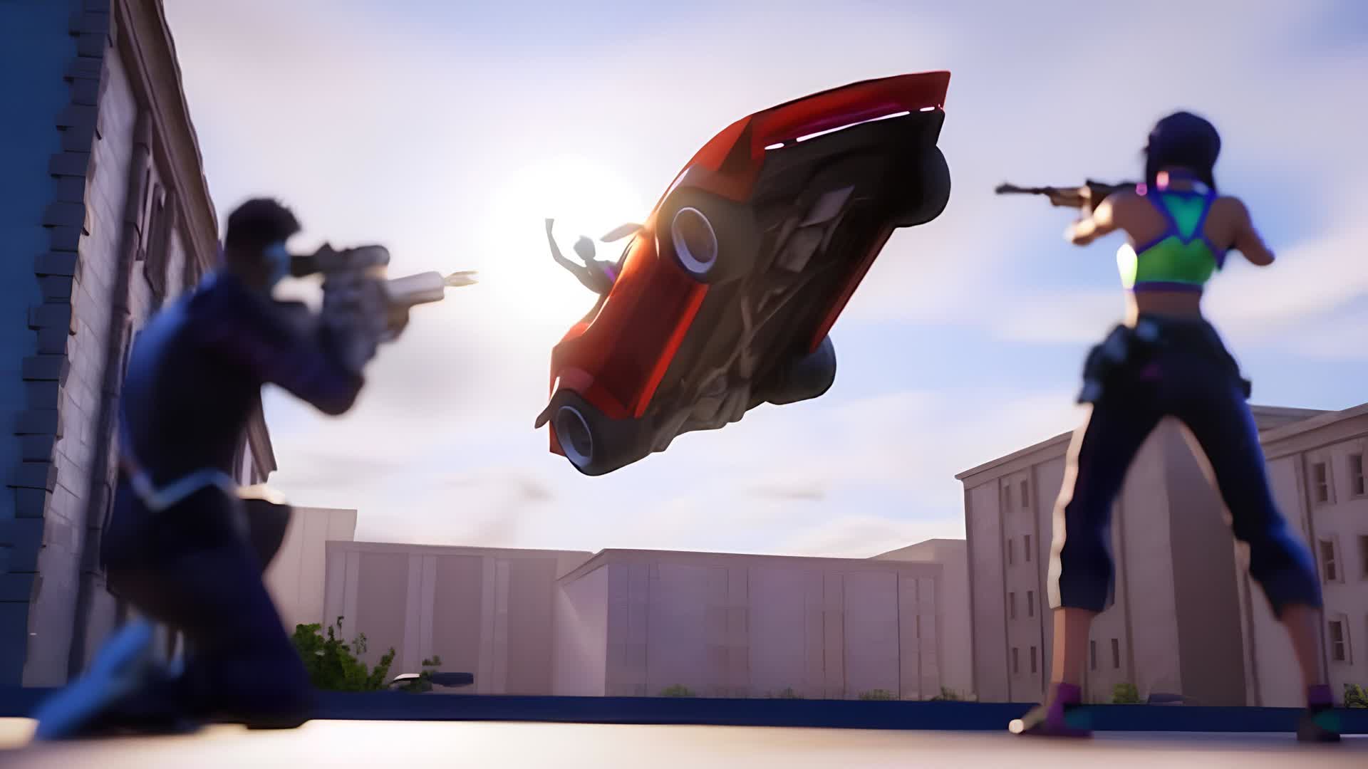 🚘CAR VS SNIPER🎯 — Fortnite Creative map