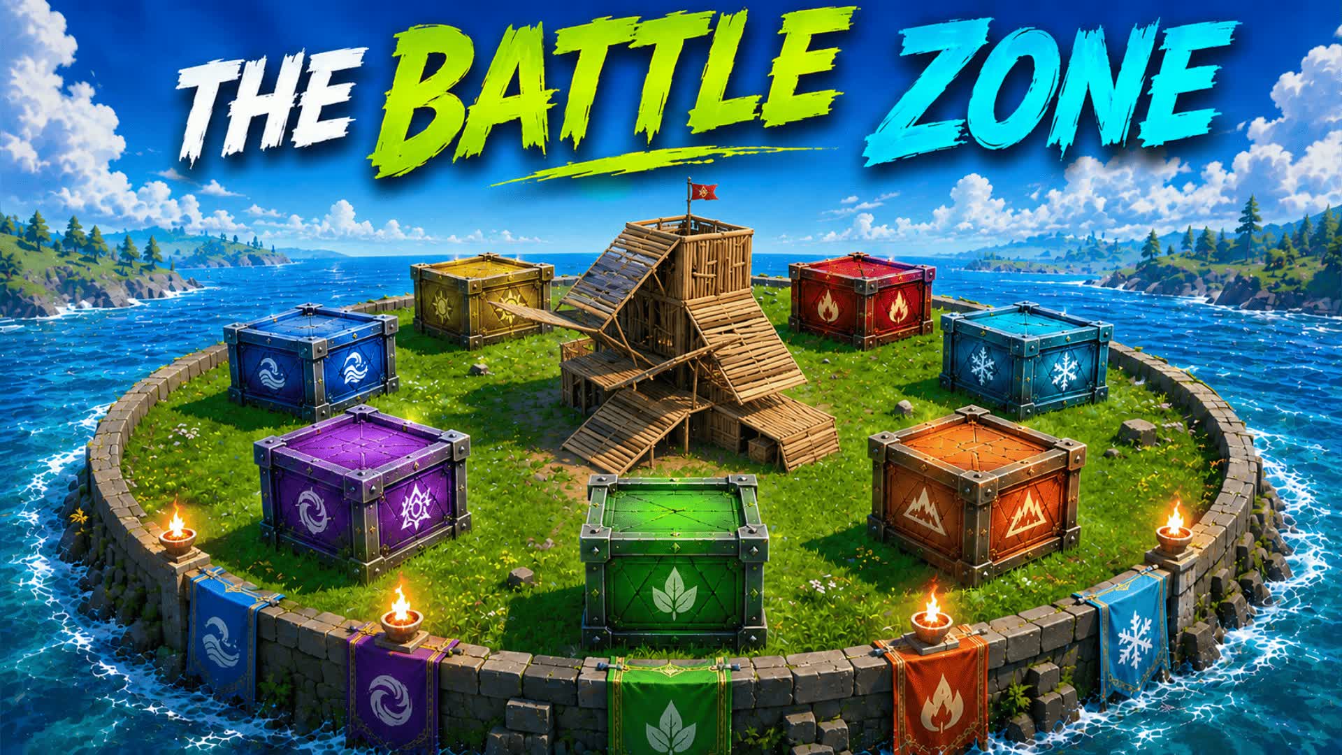 THE BATTLE ZONE β Fortnite Creative map