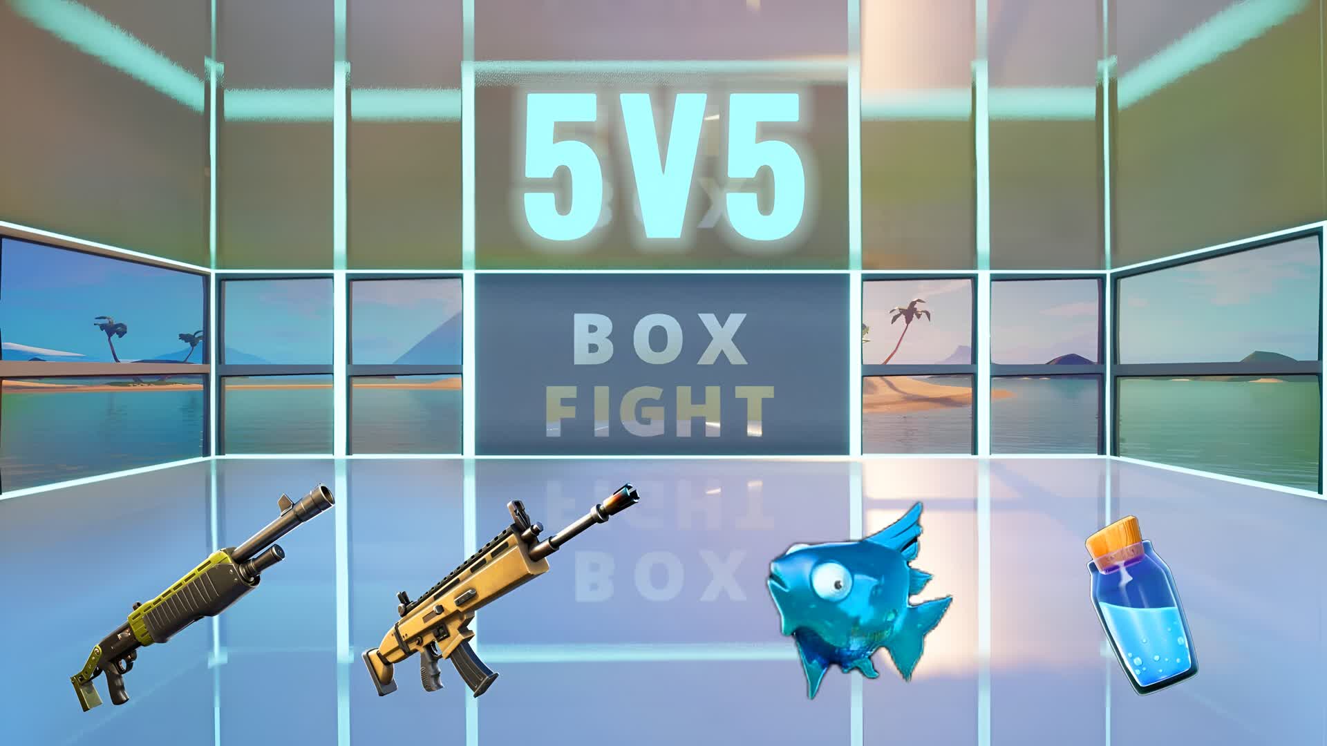 BOX FIGHT 5V5 — Fortnite Creative map