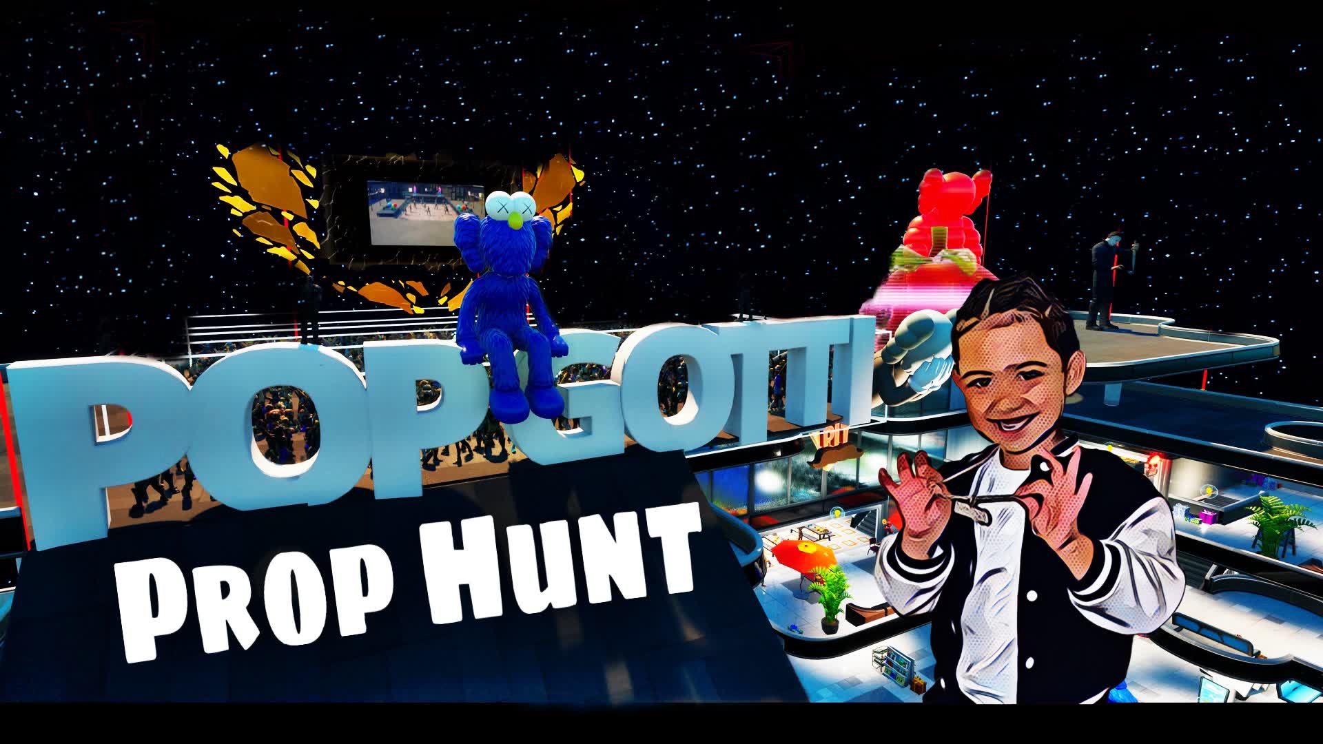 Pop Gotti's Prop Hunt — Fortnite Creative map