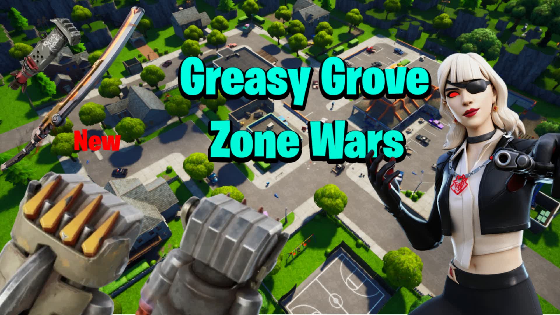 Greasy Grove Zone Wars — Fortnite Creative map