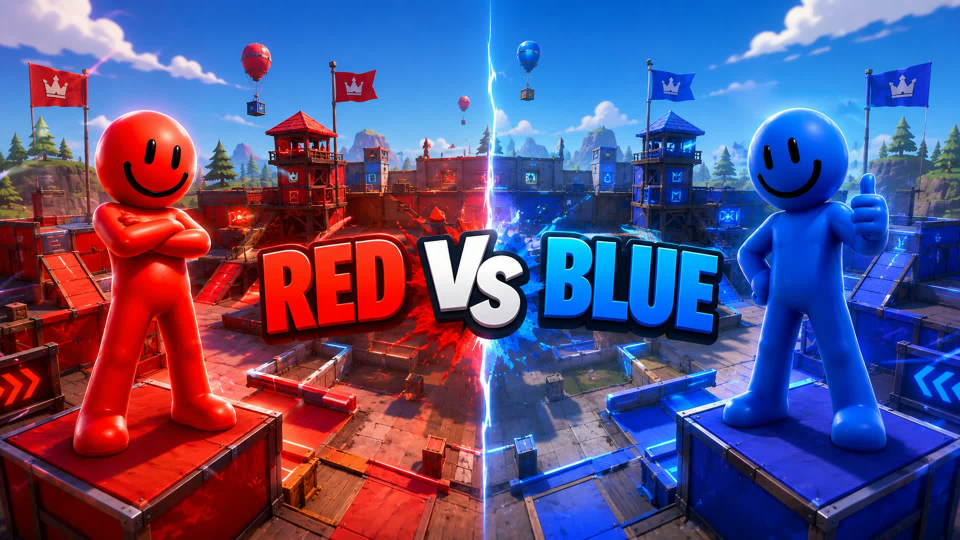 RED VS BLUE ULTRA FORCE π΄π΅ β Fortnite Creative map