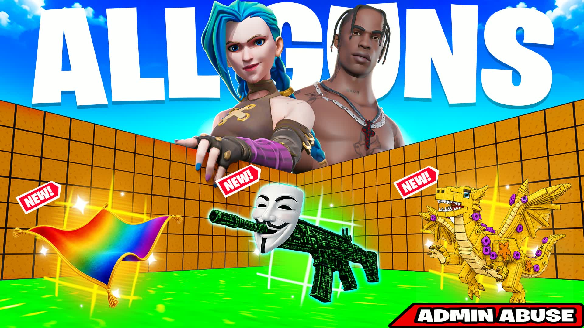 ULTRA 1v1 WITH EVERY GUN β Fortnite Creative map