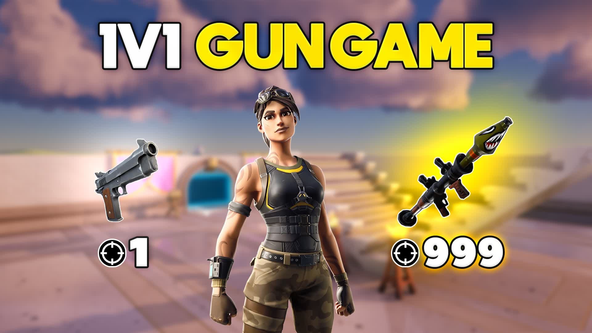 1v1 Gun Game β Fortnite Creative map