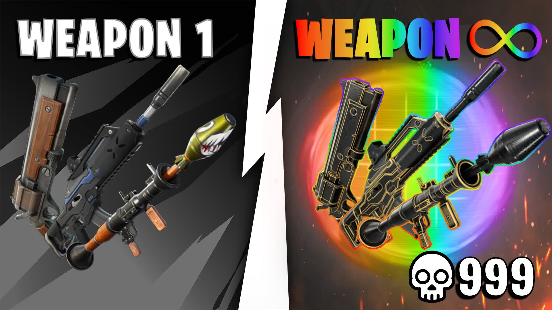 INFINITE GUN GAME — Fortnite Creative map