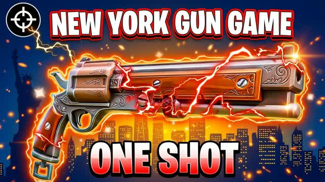 NEW YORK๐ฝGUN GAME๐ฏONE SHOT โ Fortnite Creative map